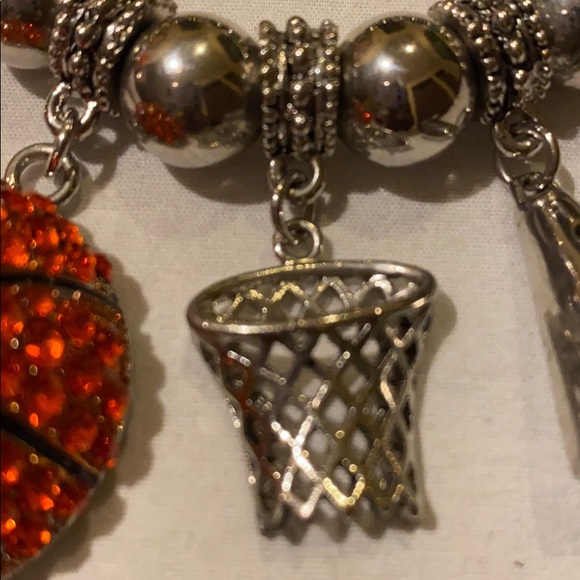 Rhinestone Basketball Bracelet - Picture 9 of 14